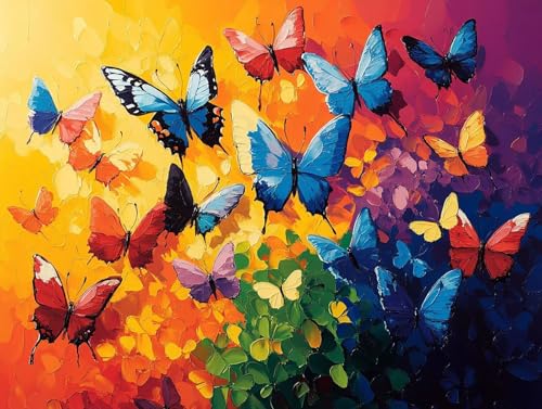 Diamond Painting Farbe Diamant Painting Bilder Erwachsene Schmetterling Diamant Malere Set, DIY 5D Strass Stickerei Kreuzstich Crystal Art für Deko Wohnzimmer, Geschenke für Frauen 80x60 cm F0-291 Diamond Painting Farbe Diamant Painting Bilder Erwachsene Schmetterling Diamant Malere Set, DIY 5D Strass Stickerei Kreuzstich Crystal Art für Deko Wohnzimmer, Geschenke für Frauen 80x60 cm F0-291 von FeiPride