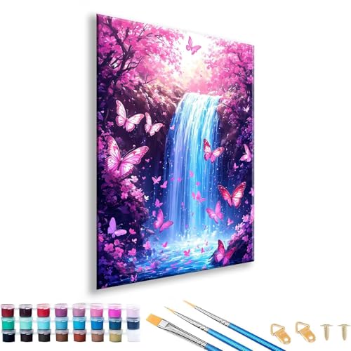 Malen nach Zahlen ab 7 8 9 10 11 12 Jahre Mädchen, Malen nach Zahlen Erwachsene Schmetterling Paint by Numbers Fallen DIY Painting by Numbers für Deko Wohnzimmer, Geschenke für Frauen 30 x 40 cm E-3 Malen nach Zahlen ab 7 8 9 10 11 12 Jahre Mädchen, Malen nach Zahlen Erwachsene Schmetterling Paint by Numbers Fallen DIY Painting by Numbers für Deko Wohnzimmer, Geschenke für Frauen 30 x 40 cm E-3 von FeiPride