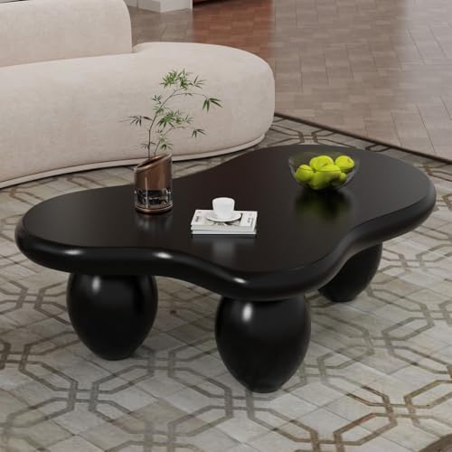 FeiZhiYanS Moderner Couchtisch in Wolkenform, Matter Mitteltisch mit 3 Kugelbeinen und abgerundetem Kantendesign, unregelmäßiger Teetisch für den Innenbereich für das Wohnzimmer,C46in FeiZhiYanS Moderner Couchtisch in Wolkenform, Matter Mitteltisch mit 3 Kugelbeinen und abgerundetem Kantendesign, unregelmäßiger Teetisch für den Innenbereich für das Wohnzimmer,C46in von FeiZhiYanS