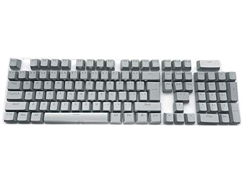Feicuan Universal 104 Keyset Keycap ABS Colorful Backlit Replacement Key Cap Cover für Mechanische Tastatur - Grau von Feicuan