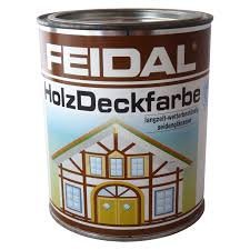 Feidal Holzdeckfarbe v. Fachhandel Farbton schokobraun, seidenglänzend/Industrie Dauerschutzfarbe/Wetterschutzfarbe / 750 ml von Feidal GmbH