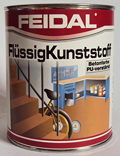 Feidal Flüssigkunststoff, zum Versiegeln und Beschichten von Betonböden, Farbton: Anthrazitgrau RAL 7016 / 750 ml von Feidal Flüssigkunststoff