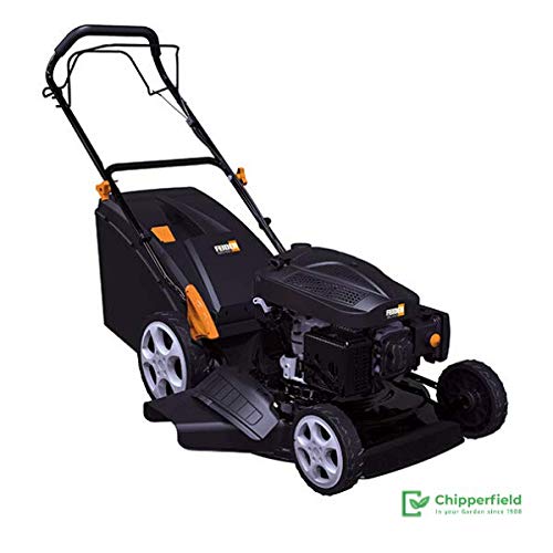 FEIDER FTDTR5220 Petrol Lawnmower Drive 196 cm3 - for Lawns up to 2000 m2 - Cutting Width 52.5 cm - 4-Stroke Engine - Steel Housing - Collection Tank 65 L - Tool for Garden and Lawn Care von Feider