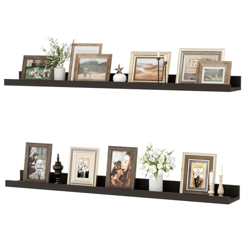 Feihorrm Wandregal, 2er Set, Schweberegal aus Holz, Wandboard (Schwarz, 90 cm) von Feihorrm