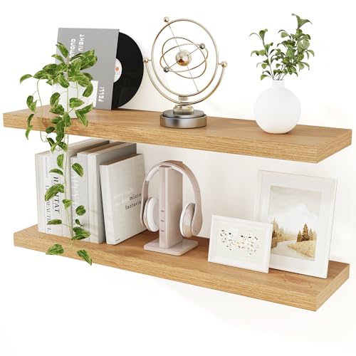 Feihorrm Wandregal, Schweberegal aus Holz, 2er Set, Wandboard (Beige, 90 cm) von Feihorrm