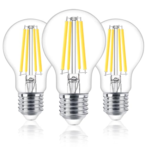 Feileman E27 LED Glühbirne Ultraeffiziente E27 Light Bulbs Ultrahell 11W Ersatz 170W Halogenlampen Label A 6500K Kaltweiß, 2500LM Nicht Dimmbar A60 Vintage Filament Energy-Saving 3 Stück Feileman E27 LED Glühbirne Ultraeffiziente E27 Light Bulbs Ultrahell 11W Ersatz 170W Halogenlampen Label A 6500K Kaltweiß, 2500LM Nicht Dimmbar A60 Vintage Filament Energy-Saving 3 Stück von Feileman