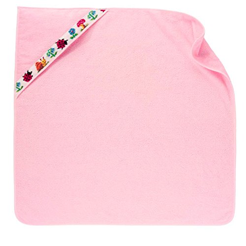Feiler paulix00220501 Badetuch mit Kapuze Pauli Größe 80 x 80 cm, rosa von Feiler