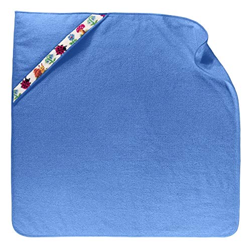 Feiler paulix00220511 Badetuch mit Kapuze Pauli Größe 80 x 80 cm, Azur von Feiler