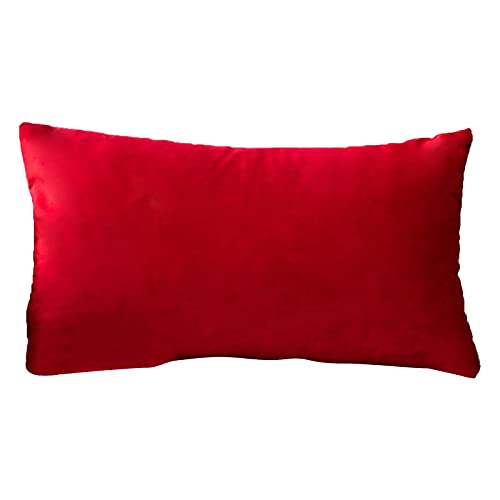 FeiliandaJJ Samt Dekorative Kissenbezug 30X50cm Gelb Orange Rot Kissenhülle Rechteckig Kissenbezüge Bettkissenbezug Kopfkissenbezug Pillowcase Wohnzimmer Schlafzimmer Dekor (H) von FeiliandaJJ(TM)