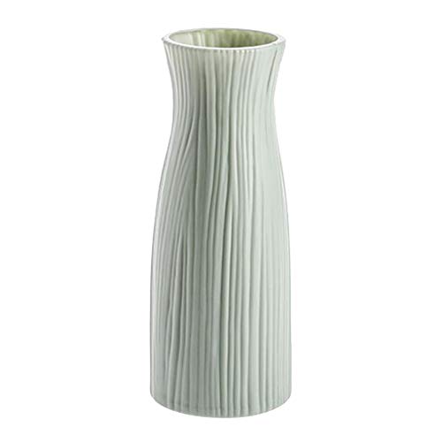 FeiliandaJJ Vase Bruchsicher Blumenvase Moderne Tischvase Blumen Pflanzen Pampasgras Vase Deko Tischdeko Zum Muttertag Handgefertigte Zuhause Hochzeit Dekor (Grün) von FeiliandaJJ(TM)