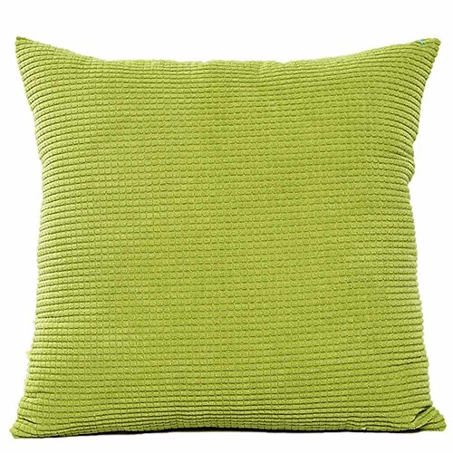 FeiliandaJJ , Kissenbezug 45x45cm,Kissenhülle Kopfkissenbezug Solid Color Velvet core Sofa Bed Home deko Pillows Cover Super weich Taille Wurf Kissenbezüge (Grün) von FeiliandaJJ