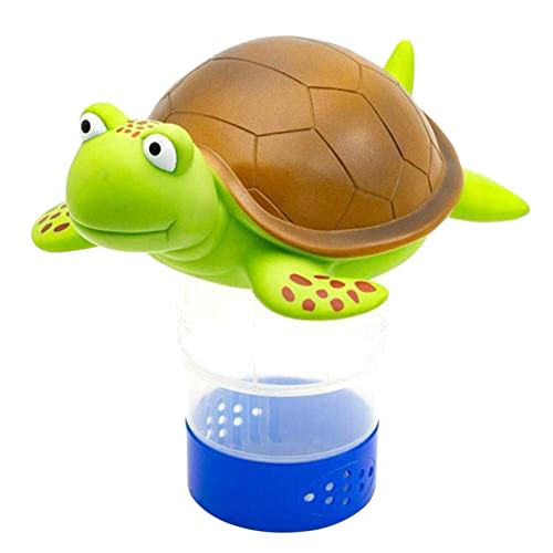 FeiliandaJJ 9 Zoll Dosierschwimmer Schildkröten Automatisches Dosiergerät für die Desinfektion von Schwimmbädern Aquarium Whirlpool Pool Wasser sauber Pool Schwimmender Chlorspender (grün) von FeiliandaJJ