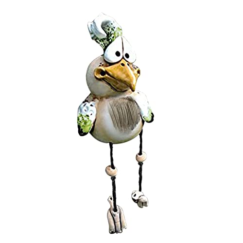 FeiliandaJJ Gartenstecker Huhn lustiges Huhn Gartenfigur zur Gartendekoration Kunstharz Gartenstecker Gartendeko für Hinterhöfe Gärten Rasen Outdoor Dekoration von FeiliandaJJ