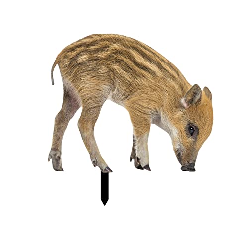 FeiliandaJJ Gartenstecker Wildschwein Realistisch Schweine Gartenfigur zur Gartendekoration Acryl Gartenstecker Gartendeko für Hinterhöfe Gärten Rasen Outdoor Dekoration von FeiliandaJJ