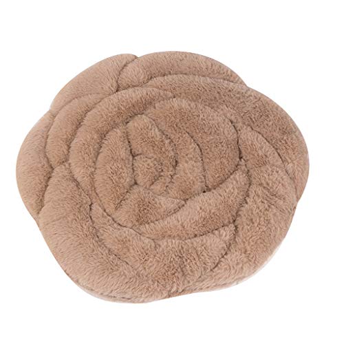 FeiliandaJJ Sitzkissen Stuhlkissen 45x45CM Rose Plüsch Weich Bürostuhl Kissen rutschfest Auflage Sitzauflage Bodenkissen für Büro Balkon Auto Garten Tatami Kissen Chair Cushion (C) von FeiliandaJJ