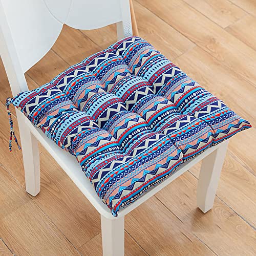 FeiliandaJJ Stuhl Sitzkissen Stuhlkissen 40x40cm Boho Vintage Auflage Sitzauflage Outdoor Büro Boden Balkon Auto Garten Tatami Kissen Chair Cushion (G) von FeiliandaJJ