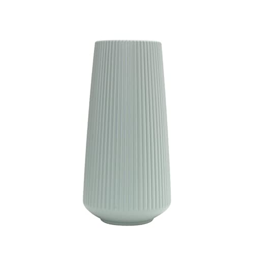 FeiliandaJJ Vase für Pampasgras,Bruchsicher Blumenvase Dekovase Modern Tisch Vase Geriffelte Bodenvase für Wohnzimmer Schlafzimmer Zuhause Hochzeit Dekor (Grün) von FeiliandaJJ