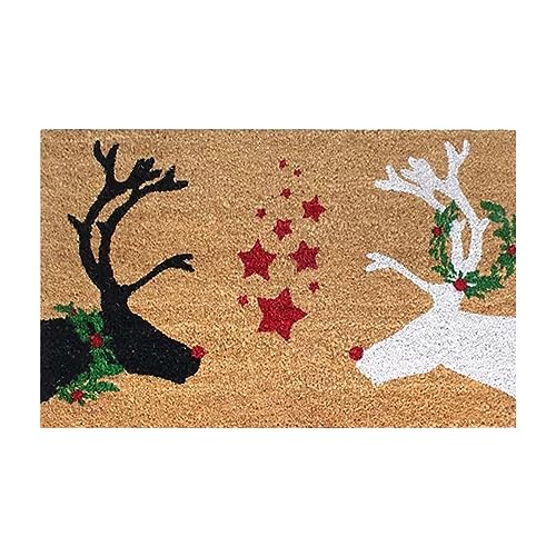 FeiliandaJJ Weihnachten Fußmatte - 40x60cm - Türmatte mit Lustig Muster - Weihnachten Deko - rutschfest Schmutzfangmatte - Willkommens Fussmatte für Innen und Außen, Flur, Terrasse von FeiliandaJJ