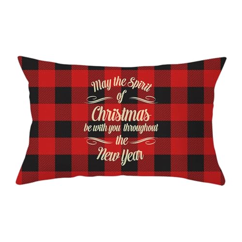 FeiliandaJJ Weihnachtskissen Kissen Weihnachten Karierte Kissenbezug KissenhüLle Weihnachtskissenbezug Dekokissen Xmas Deko Schneeflocken Christmas Pillow Cushion Covers Polyester 30x50cm FeiliandaJJ Weihnachtskissen Kissen Weihnachten Karierte Kissenbezug KissenhüLle Weihnachtskissenbezug Dekokissen Xmas Deko Schneeflocken Christmas Pillow Cushion Covers Polyester 30x50cm von FeiliandaJJ
