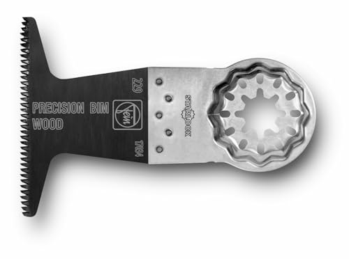 FEIN E-Cut Precision-Sägeblatt, Ve. 5 St., Breite 65 mm, Länge 50 mm, Aufnahme Starlock, Doppelreihige Japan-Verzahnung für alle Holzwerkstoffe, Gipskarton und weiche Kunststoffe von FEIN