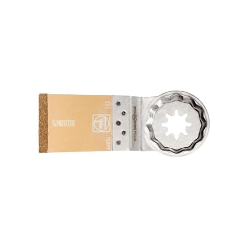 FEIN E-Cut hartmetall Sägeblatt, Ve. 1 St., Breite 35 mm, Länge 50 mm, Aufnahme StarlockPlus, Materialschonend sägen mit perfekten sauberen Schnittkanten in CFK-/GFK-Materialien ohne Delamination von FEIN