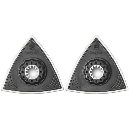 FEIN Filzpolierplatte, VE 2 St., Starlock Aufnahme, Kunststoff-Trägerplatte, Dreiecksform, Kantenlänge 80 mm., von FEIN