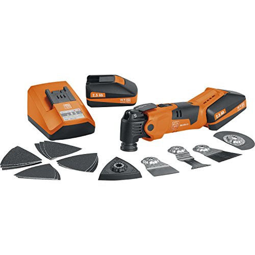 Fein Akku-Oszillierer Multimaster AFMM 18 Q SL (Multitool, Aufnahme 18,0 Volt / 3,0 Ah, inkl. 2 Akkus) 71292261000 von FEIN