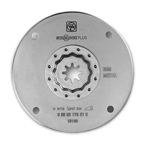 Fein HSS Sägeblatt (ø 100 mm, Aufnahme Starlock Plus, Bi-Metall für hohe Standzeiten, Metallverzahnung für Blech bis 1 mm) 63502175210 von FEIN
