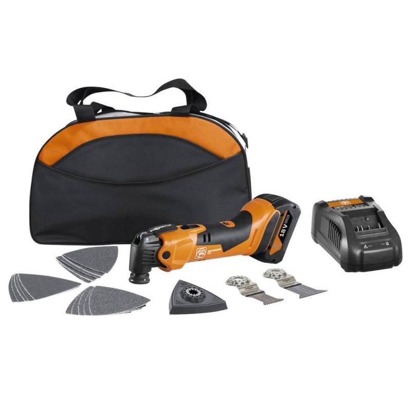 Fein Akku-Multifunktionswerkzeug Akku MULTIMASTER 4 Ah in Nylon-Tasche, inkl. Akku, inkl. Ladegerät, mit Zubehör von Fein