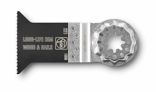 FEIN E-Cut Long-Life-Sägeblatt, Ve. 10 St., Breite 65 mm, Länge 50 mm, Aufnahme Starlock, Bi-Metall mit geschränkter Holzverzahnung von FEIN