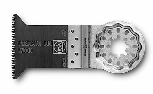 FEIN E-Cut Precision BIM Sägeblatt (Bimetall, Holz, Gipskarton und Kunststoffe, Multifunktionstool, 65x50 mm) 63502229210 von FEIN