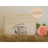 Personalisierter Brotkorb Camperfrühstück Wohnwagen | Geschenk Camper Personalisiert Brot Aufbewahrung Frühstück von FeinDesignMaeder