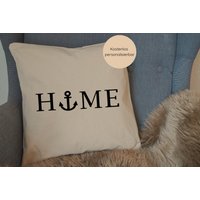 Personalisiertes Kissen/Mit Kissenfüllung Canvas Baumwollkissen Dekokissen Geschenkidee Individuell Maritim Meer Personalisiertes Kissen/Mit Kissenfüllung Canvas Baumwollkissen Dekokissen Geschenkidee Individuell Maritim Meer von FeinDesignMaeder