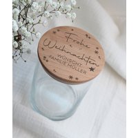 Personalisiertes Weihnachtsgeschenk- Frohe Weihnachten- Geschenk Team- Weihnachtsglas- Weihnachtsdose - Christmas Personalisiertes Weihnachtsgeschenk- Frohe Weihnachten- Geschenk Team- Weihnachtsglas- Weihnachtsdose - Christmas von FeinFaktur