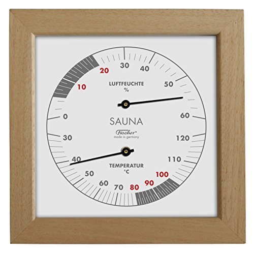 Fischer Sauna Thermometer & Hygrometer 170 mm, 188TH-03 von Fischer