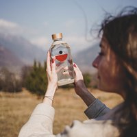 Flache Glasflasche "Harmonie" - 550Ml Flasche Aus Glas Feinsam Flache Glasflasche "Harmonie" - 550Ml Flasche Aus Glas Feinsam von Feinsam