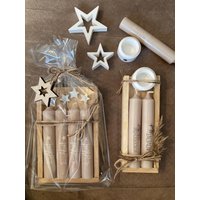 Kerzen Geschenk Set/Geschenkidee Weihnachten Weihnachtsgeschenk Frauen Mit Schwarzer Schrift von FeinwerkbySteffie