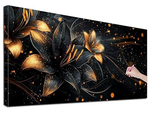 Diamond Painting Lilie, 40x90 cm Diamond Painting Erwachsene Groß XXL, 5D Diamant Painting Bilder Blumen für Erwachsene Anfänger, Weihnachtsdeko Mosaikherstellung Bastelset, Wanddeko, Geschenke, H-47 Diamond Painting Lilie, 40x90 cm Diamond Painting Erwachsene Groß XXL, 5D Diamant Painting Bilder Blumen für Erwachsene Anfänger, Weihnachtsdeko Mosaikherstellung Bastelset, Wanddeko, Geschenke, H-47 von Feionnug