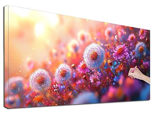 Diamond Painting Löwenzahn, 80x180 cm Diamond Painting Erwachsene Groß XXL, 5D Diamant Painting Bilder Blumen für Erwachsene Anfänger, Weihnachtsdeko Mosaikherstellung Bastelset für Wanddeko, G-37 Diamond Painting Löwenzahn, 80x180 cm Diamond Painting Erwachsene Groß XXL, 5D Diamant Painting Bilder Blumen für Erwachsene Anfänger, Weihnachtsdeko Mosaikherstellung Bastelset für Wanddeko, G-37 von Feionnug