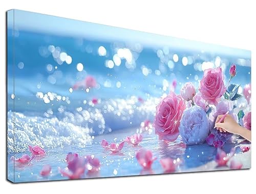 Diamond Painting Rosen, 80x180 cm Diamond Painting Erwachsene Groß XXL, 5D Diamant Painting Bilder Strand für Erwachsene Anfänger, Weihnachtsdeko Mosaikherstellung Bastelset, Wanddeko, Geschenke, G-11 Diamond Painting Rosen, 80x180 cm Diamond Painting Erwachsene Groß XXL, 5D Diamant Painting Bilder Strand für Erwachsene Anfänger, Weihnachtsdeko Mosaikherstellung Bastelset, Wanddeko, Geschenke, G-11 von Feionnug