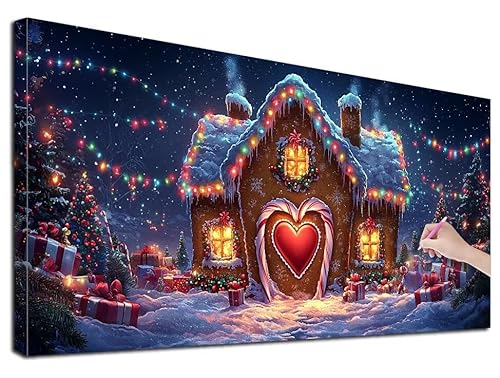 Diamond Painting Weihnachten, 140x60 cm Diamond Painting Erwachsene Groß XXL, 5D Diamant Painting Bilder Fantasy für Erwachsene Anfänger, Weihnachtsdeko Mosaikherstellung Bastelset für Wanddeko, O-33 Diamond Painting Weihnachten, 140x60 cm Diamond Painting Erwachsene Groß XXL, 5D Diamant Painting Bilder Fantasy für Erwachsene Anfänger, Weihnachtsdeko Mosaikherstellung Bastelset für Wanddeko, O-33 von Feionnug