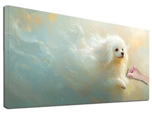 Diamond Painting XXL 40x90 cm Diamond Painting Hund für Erwachsene, DIY Eckige Vollbohrer Niedlich Diamond-Painting Set, Mosaikherstellung Bastelset Erwachsene, Diamant Malerei für Wanddeko, G-38 Diamond Painting XXL 40x90 cm Diamond Painting Hund für Erwachsene, DIY Eckige Vollbohrer Niedlich Diamond-Painting Set, Mosaikherstellung Bastelset Erwachsene, Diamant Malerei für Wanddeko, G-38 von Feionnug