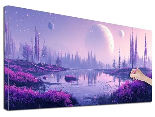 Diamond Painting XXL 40x90 cm Diamond Painting Mond für Erwachsene, DIY Eckige Vollbohrer Stadt Diamond-Painting Set, Mosaikherstellung Bastelset Erwachsene, Diamant Kunst Malerei für Wanddeko, G-14 Diamond Painting XXL 40x90 cm Diamond Painting Mond für Erwachsene, DIY Eckige Vollbohrer Stadt Diamond-Painting Set, Mosaikherstellung Bastelset Erwachsene, Diamant Kunst Malerei für Wanddeko, G-14 von Feionnug