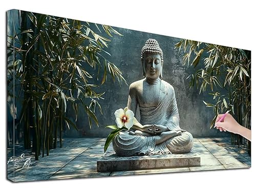 Diamond Painting XXL 60x140 cm Diamond Painting Zen für Erwachsene, DIY Eckige Vollbohrer Statue Diamond-Painting Set, Mosaikherstellung Bastelset Erwachsene, Diamant Kunst Malerei für Wanddeko, G-50 Diamond Painting XXL 60x140 cm Diamond Painting Zen für Erwachsene, DIY Eckige Vollbohrer Statue Diamond-Painting Set, Mosaikherstellung Bastelset Erwachsene, Diamant Kunst Malerei für Wanddeko, G-50 von Feionnug