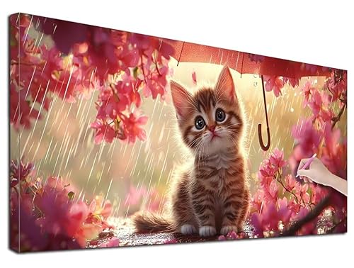 Diamond Painting XXL 80x180 cm Diamond Painting Katze für Erwachsene, DIY Eckige Vollbohrer Blumen Diamond-Painting Set, Mosaikherstellung Bastelset Erwachsene, Diamant Malerei für Wanddeko, G-40 Diamond Painting XXL 80x180 cm Diamond Painting Katze für Erwachsene, DIY Eckige Vollbohrer Blumen Diamond-Painting Set, Mosaikherstellung Bastelset Erwachsene, Diamant Malerei für Wanddeko, G-40 von Feionnug