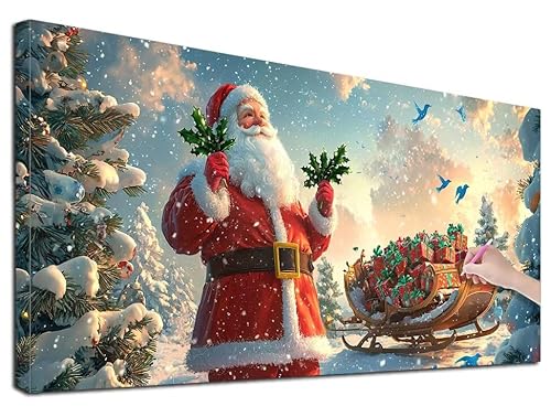 Diamond Painting XXL 80x180 cm Diamond Painting Weihnachten für Erwachsene, DIY Eckige Vollbohrer Winter Diamond-Painting Set, Mosaikherstellung Bastelset Erwachsene, Diamant Malerei für Wanddeko G-28 Diamond Painting XXL 80x180 cm Diamond Painting Weihnachten für Erwachsene, DIY Eckige Vollbohrer Winter Diamond-Painting Set, Mosaikherstellung Bastelset Erwachsene, Diamant Malerei für Wanddeko G-28 von Feionnug