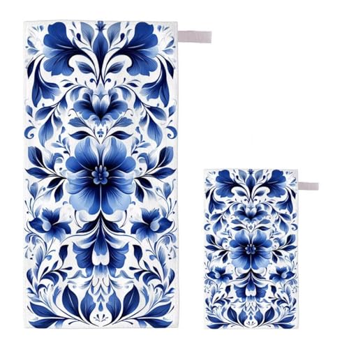 Strandtuch Blume Strandtuch XXL 220x100cm/35x70cm, 2er Set Mikrofaser Handtuch Groß Saunahandtuch, Schnell Trocknend Stranddecke Sandfrei, Badetuch Leicht für Fitness Sporthandtuch Reisehandtuch E-31 Strandtuch Blume Strandtuch XXL 220x100cm/35x70cm, 2er Set Mikrofaser Handtuch Groß Saunahandtuch, Schnell Trocknend Stranddecke Sandfrei, Badetuch Leicht für Fitness Sporthandtuch Reisehandtuch E-31 von Feionnug