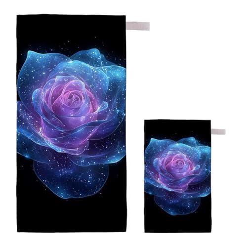 Strandtuch Blume Strandtuch XXL 70x140cm/35x70cm, 2er Set Mikrofaser Handtuch Groß Saunahandtuch, Schnell Trocknend Stranddecke Sandfrei, Badetuch Leicht für Fitness Sporthandtuch Reisehandtuch E-15 Strandtuch Blume Strandtuch XXL 70x140cm/35x70cm, 2er Set Mikrofaser Handtuch Groß Saunahandtuch, Schnell Trocknend Stranddecke Sandfrei, Badetuch Leicht für Fitness Sporthandtuch Reisehandtuch E-15 von Feionnug