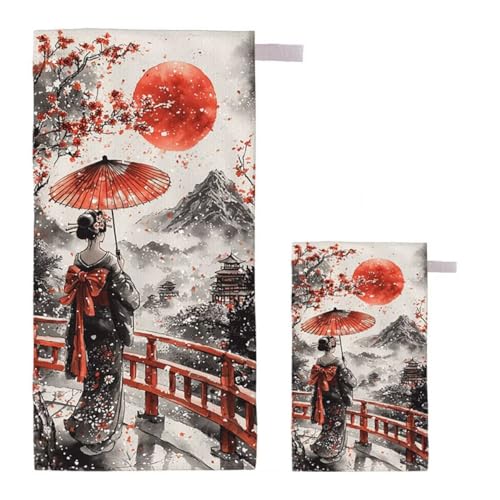 Strandtuch Japan Strandtuch XXL 220x100cm/35x70cm, 2er Set Mikrofaser Handtuch Groß Saunahandtuch, Schnell Trocknend Stranddecke Sandfrei, Badetuch Leicht für Fitness Sporthandtuch Reisehandtuch I-5 Strandtuch Japan Strandtuch XXL 220x100cm/35x70cm, 2er Set Mikrofaser Handtuch Groß Saunahandtuch, Schnell Trocknend Stranddecke Sandfrei, Badetuch Leicht für Fitness Sporthandtuch Reisehandtuch I-5 von Feionnug