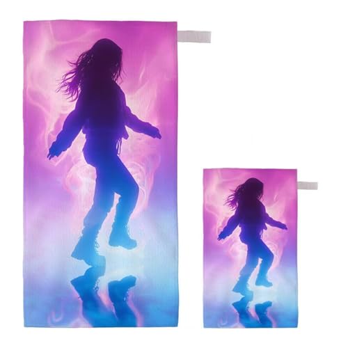 Strandtuch Mädchen Strandtuch XXL 80x160cm/35x70cm, 2er Set Mikrofaser Handtuch Groß Saunahandtuch, Schnell Trocknend Stranddecke Sandfrei, Badetuch Leicht für Fitness Sporthandtuch Reisehandtuch H-36 Strandtuch Mädchen Strandtuch XXL 80x160cm/35x70cm, 2er Set Mikrofaser Handtuch Groß Saunahandtuch, Schnell Trocknend Stranddecke Sandfrei, Badetuch Leicht für Fitness Sporthandtuch Reisehandtuch H-36 von Feionnug